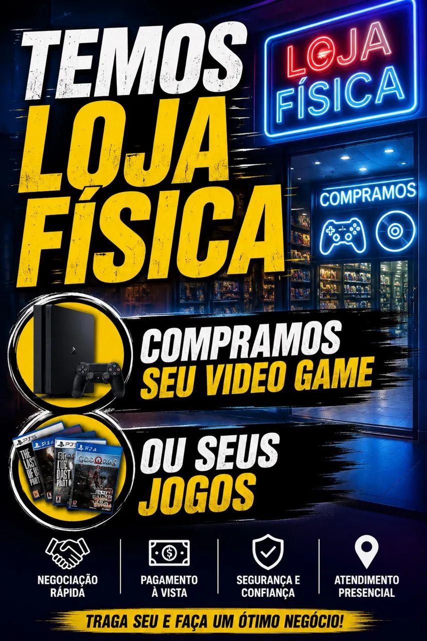 Compramos seu video game e seus jogos