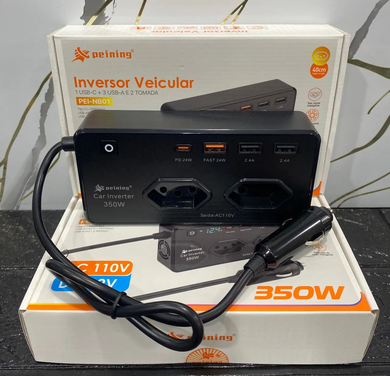 Inversor 350w 12v/110v (entrega gratis) - Foto 2