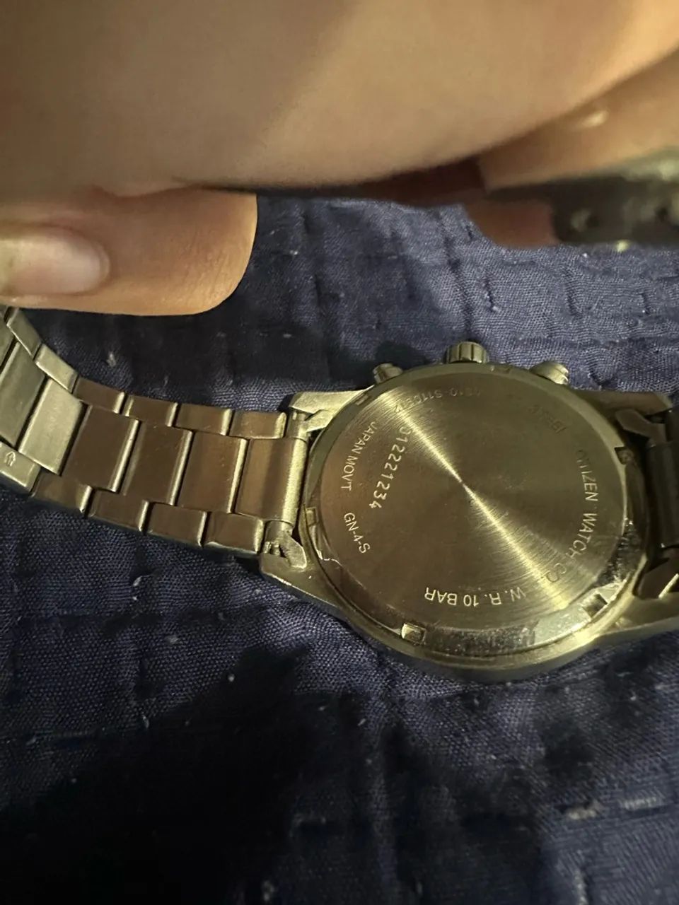 Relógio Citizen Quartz Cronógrafo AN3600-59E Tachymeter WR 100m Aço - Foto 2