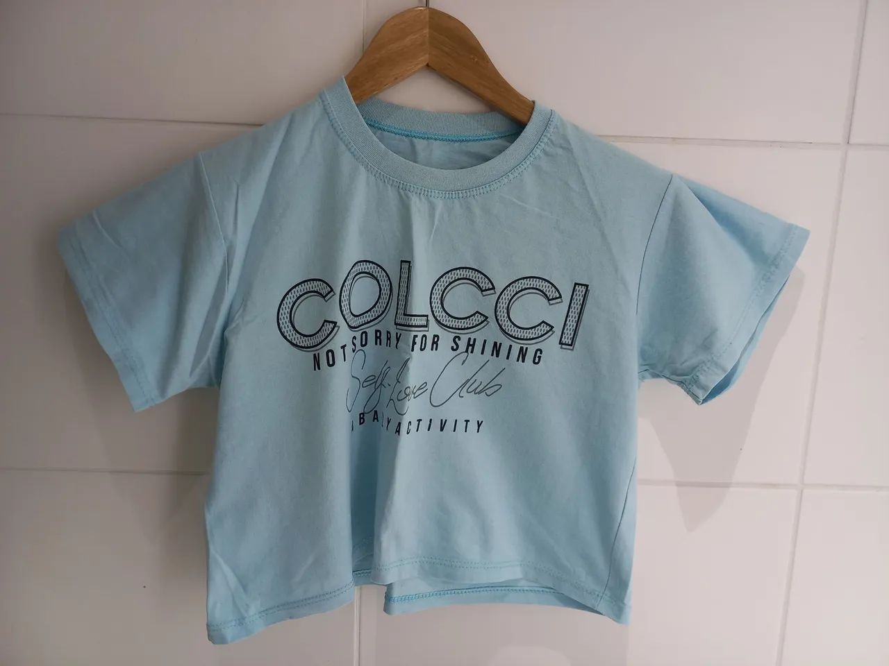 Baby look azul