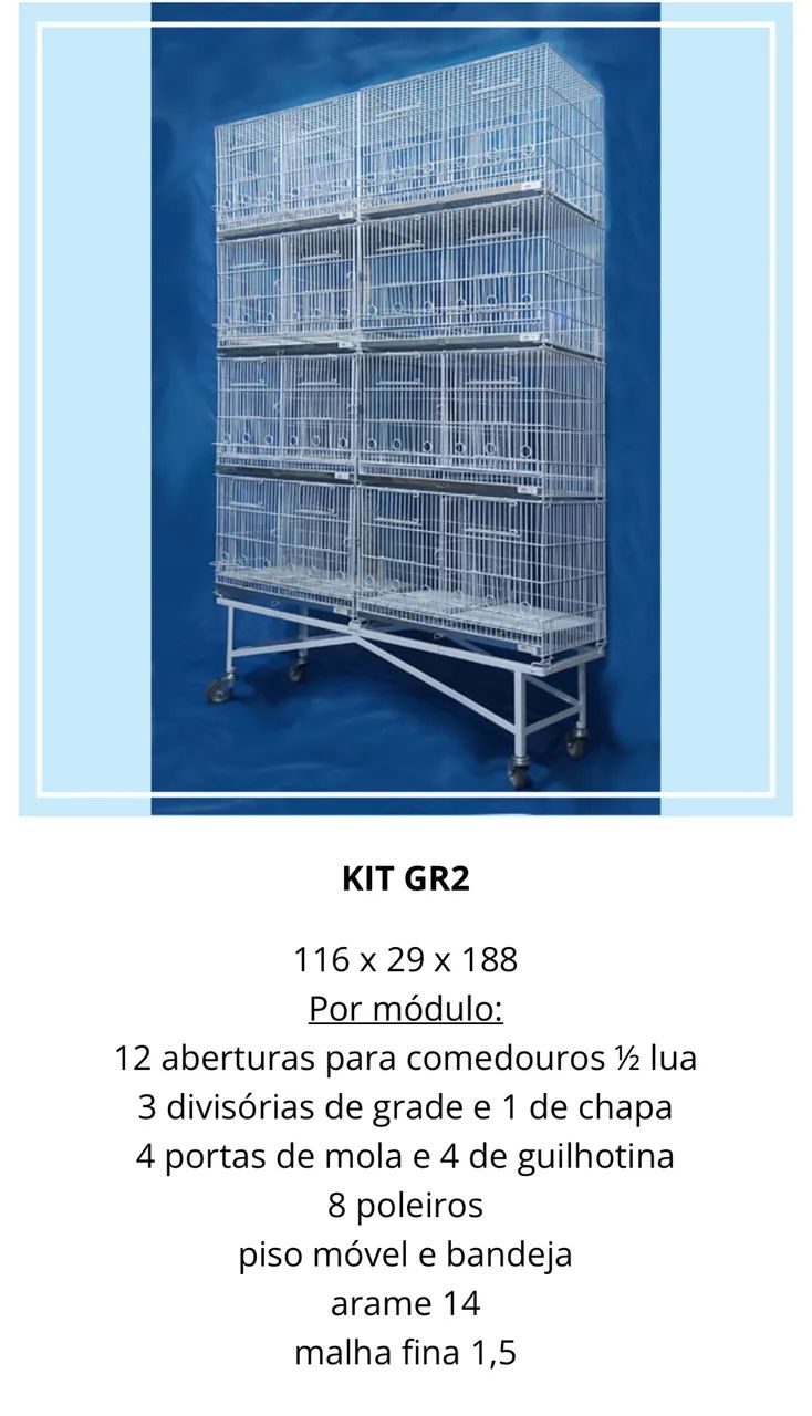 Conjunto de Gaiolas - Foto 2