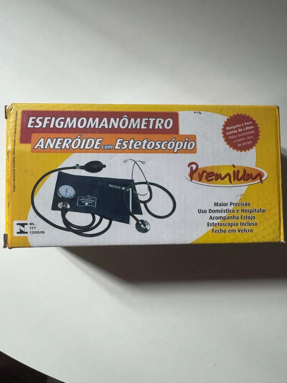 Aparelho De Pressão Manual Esfigmomanômetro + Estetoscópio