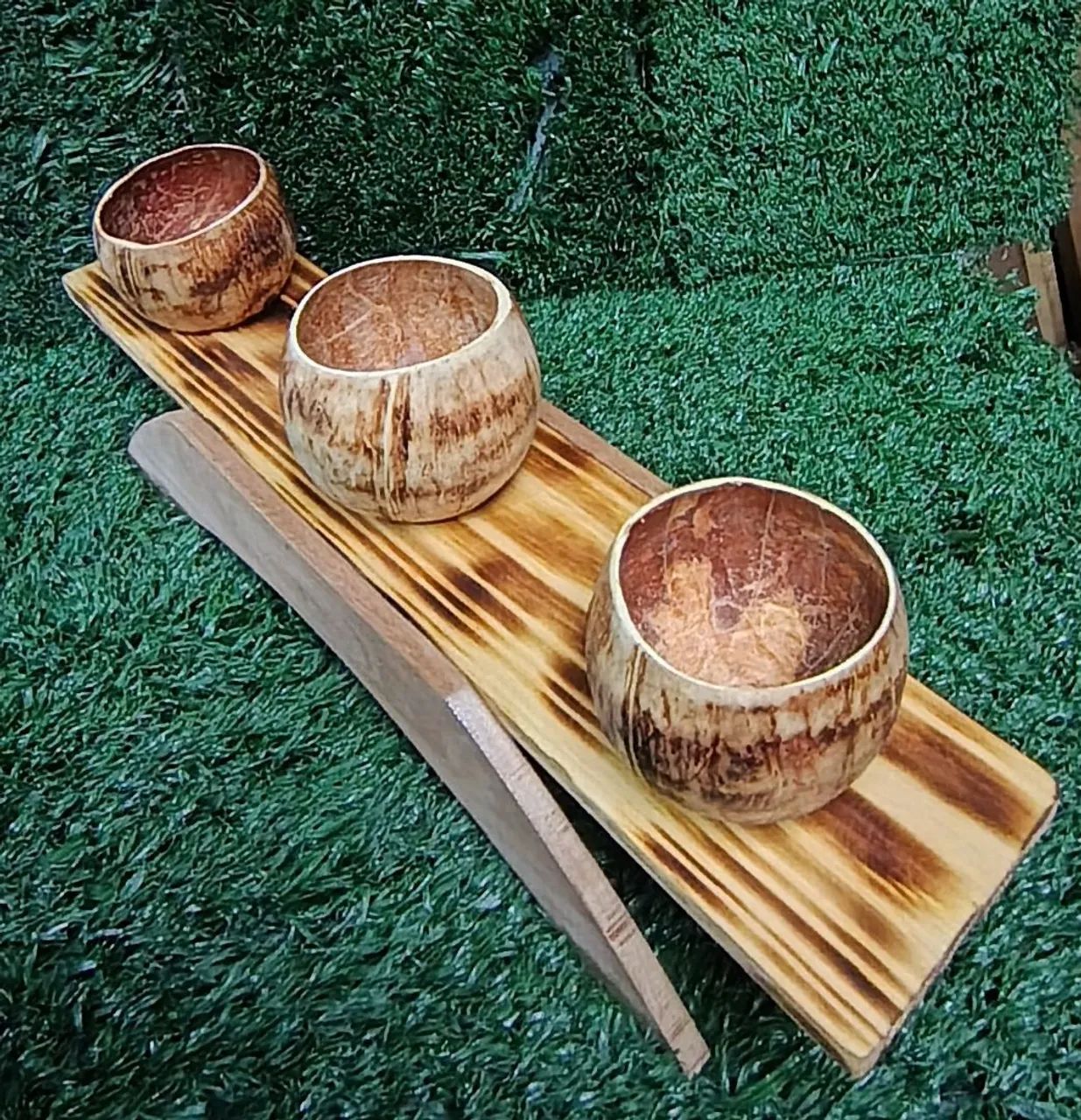 Lindo suporte para plantas modelo 3 coquinhos. - Foto 4
