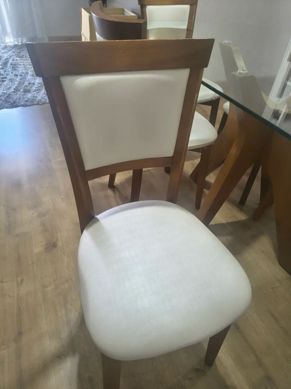 Mesa com tampo de vidro - Foto 2