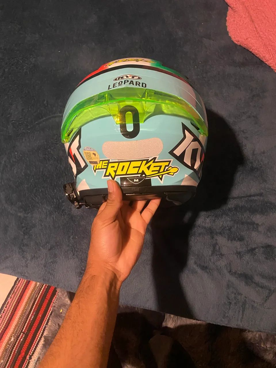 Capacete KYT TT COURSE   TM (58)! Com intercomunicador V1 - Foto 3