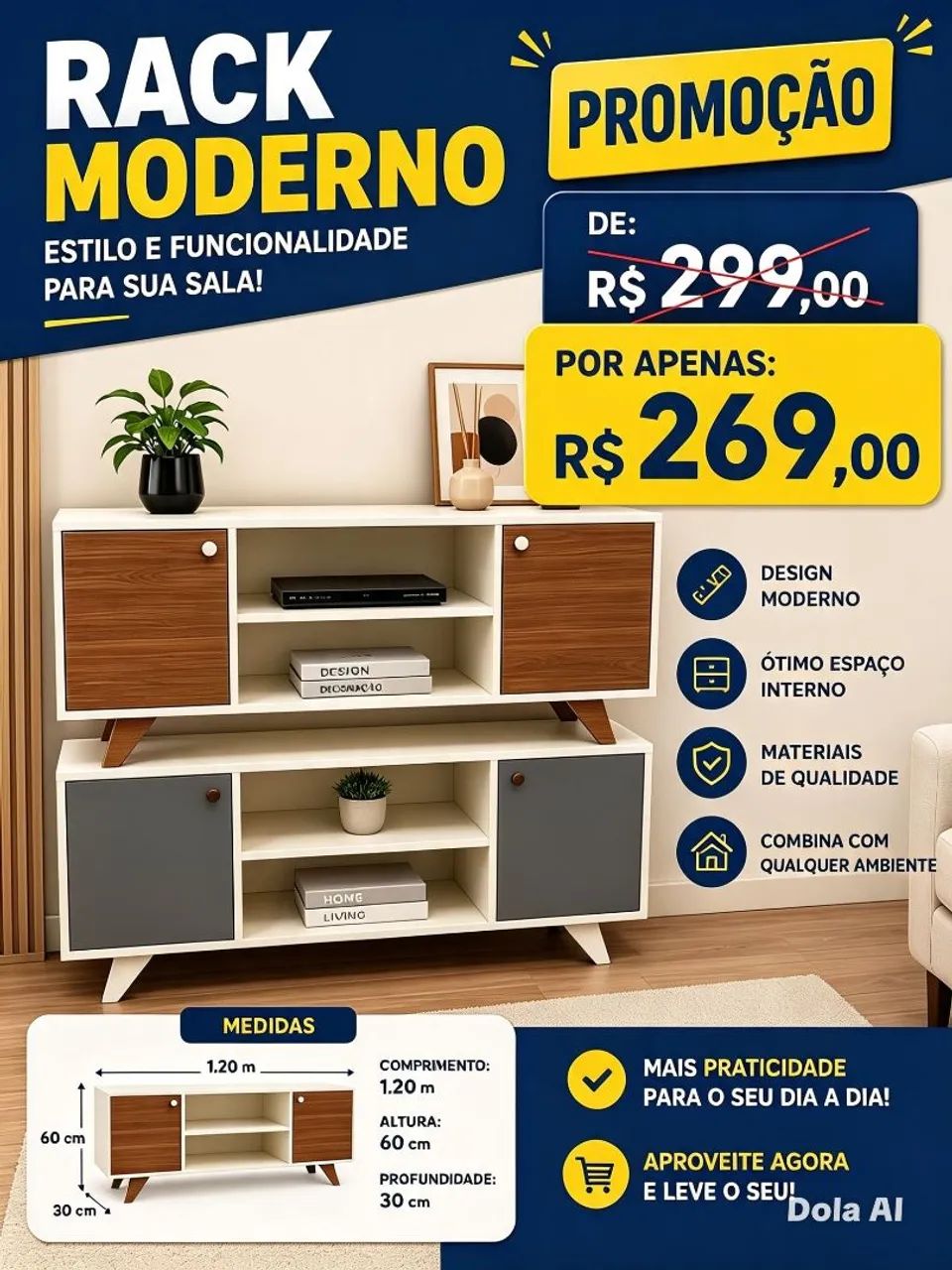 Rack pra tv 