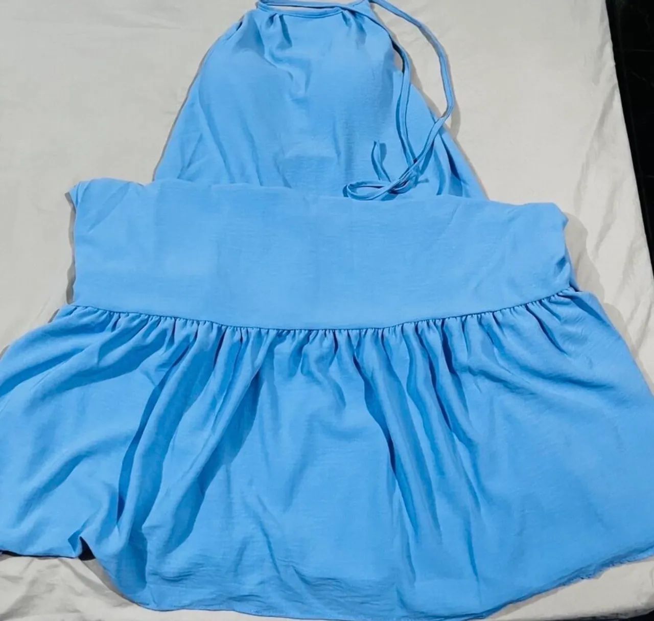 Vestido longo azul bebê ?M? - Foto 2