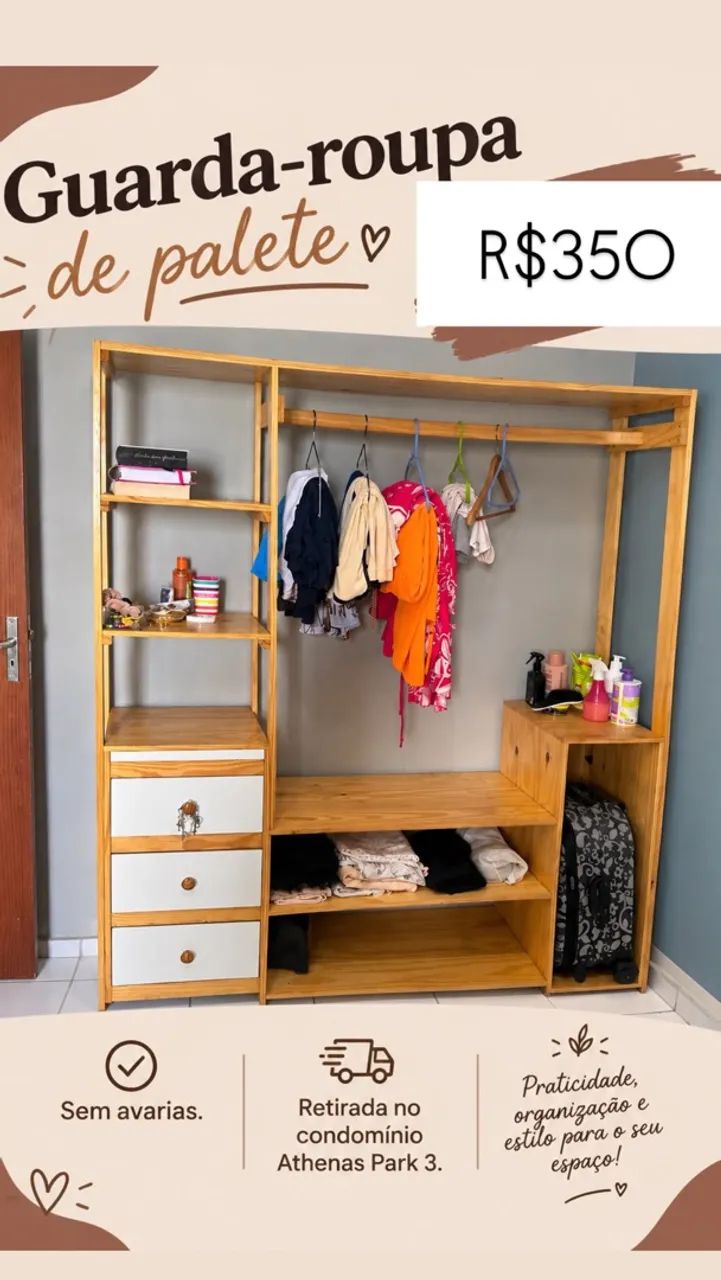Guarda-roupa de Palete 