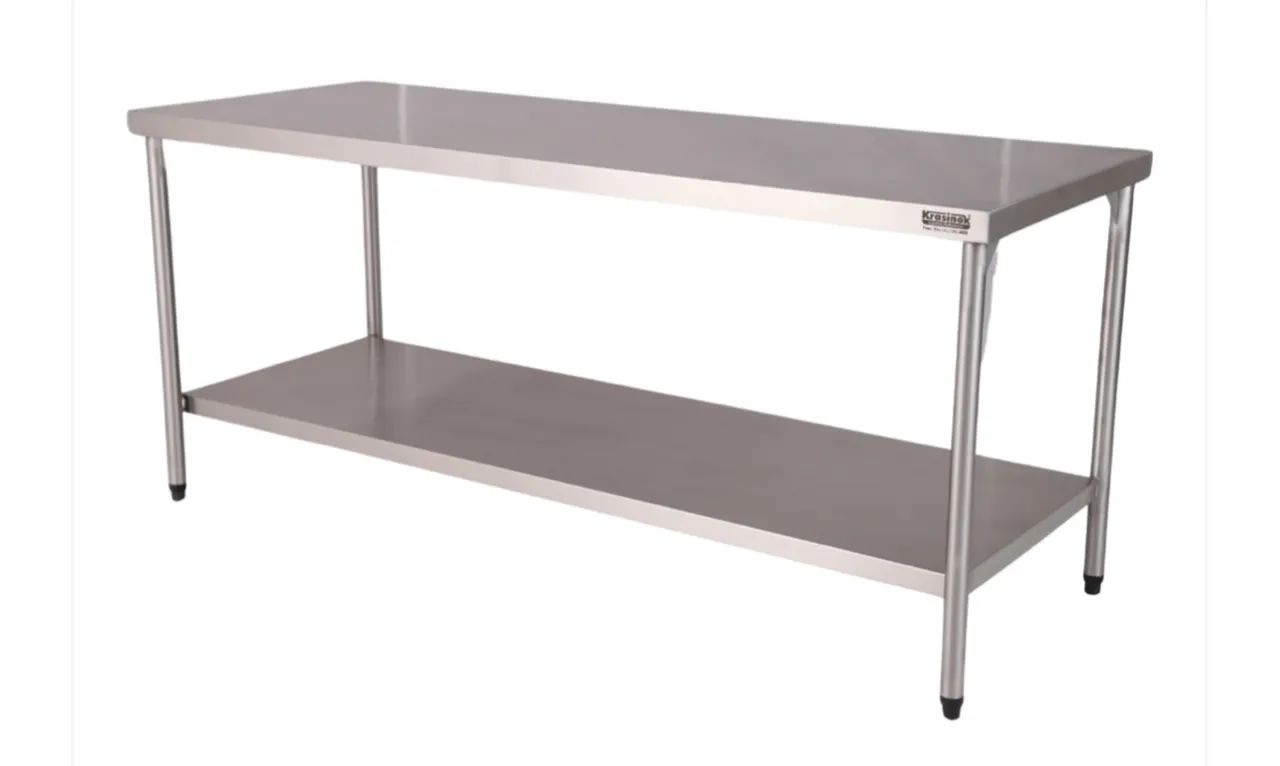 Mesa inox 2 metros semi nova 