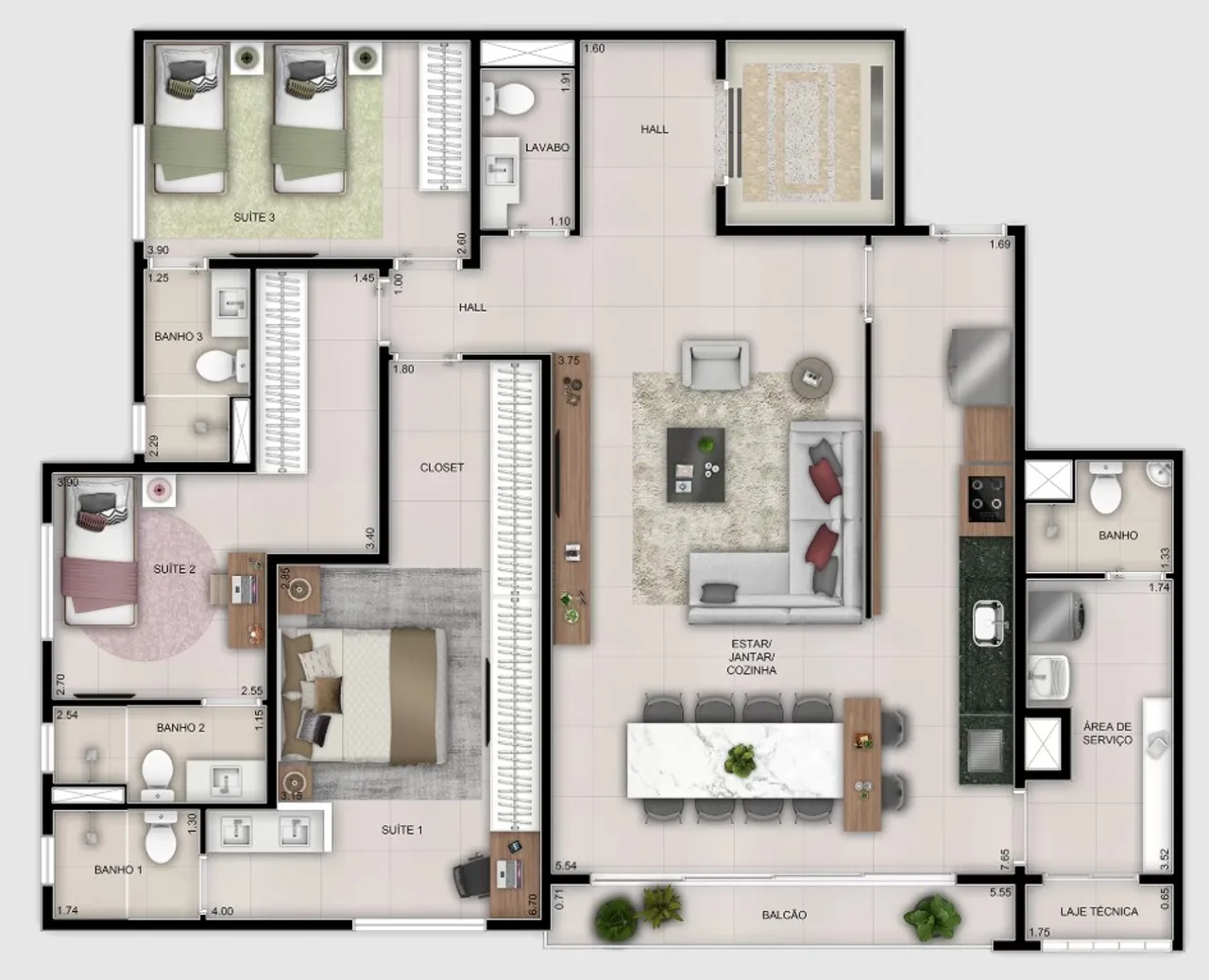 PLANTA 125m²
