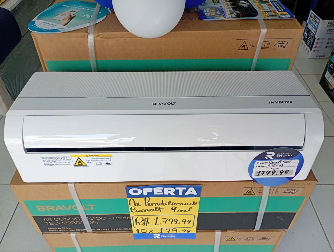 Central de ar 9 mil BTUs Inverter - Foto 2