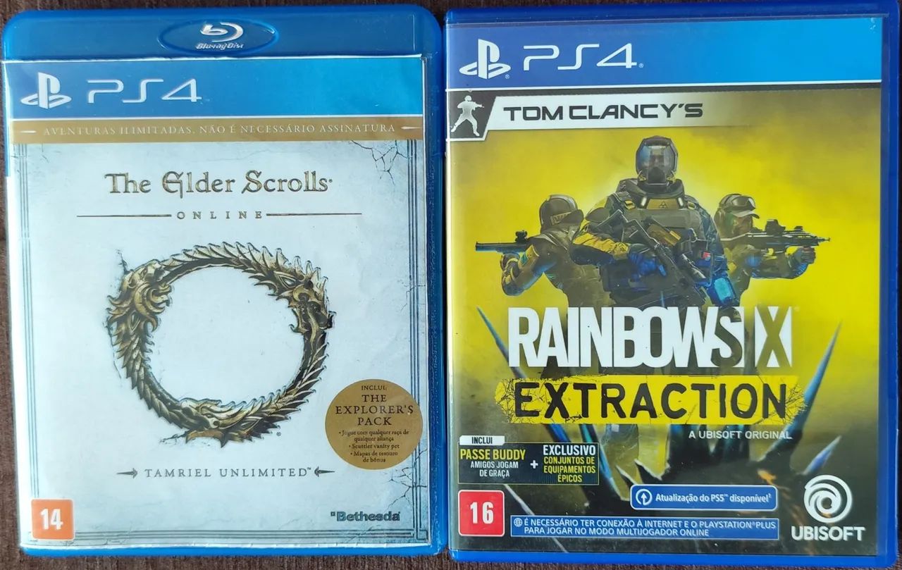 The Elder Scrolls Online e Rainbow Six Extraction 