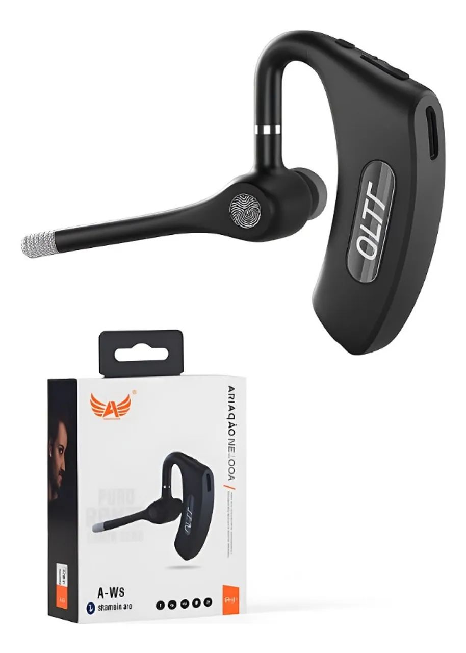 Fone De Ouvido Bluetooth Bidirecional Com Microfone Altomex Preto - Foto 2