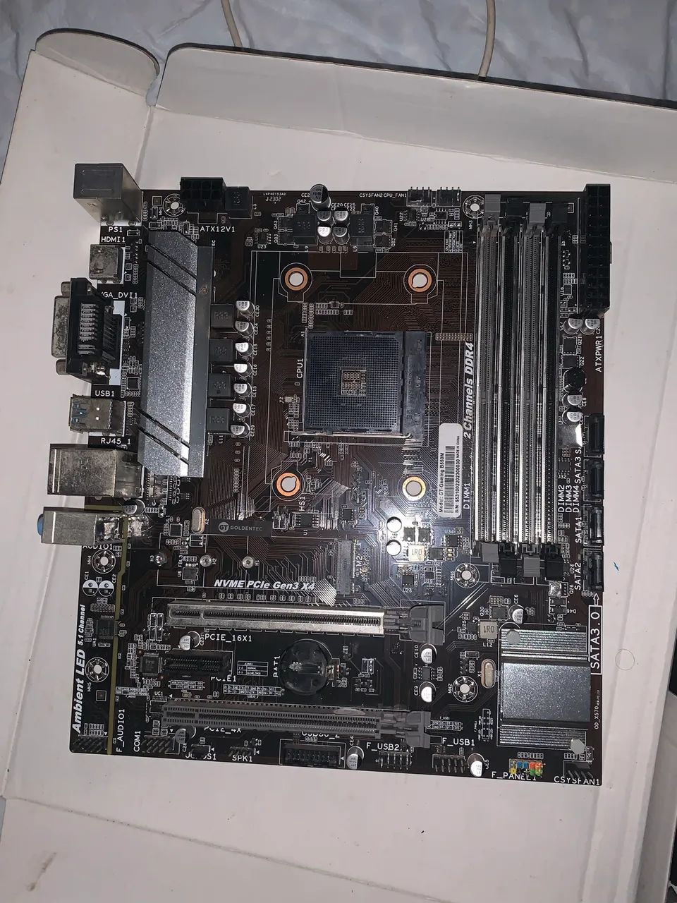 Placa mãe Goldentec AMD A520 DDR4