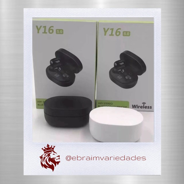 (NOVO) Fone De Ouvido Y16 Tws 5.0- Bluetooth, Wireless ( Na caixa)