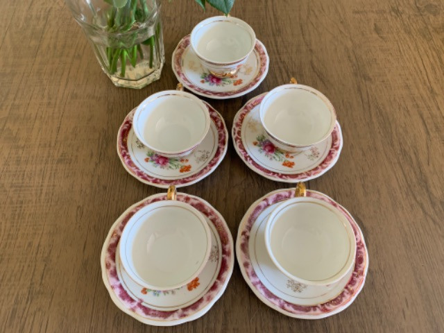 Jogo de xícaras porcelana schmidt antiga - Foto 3