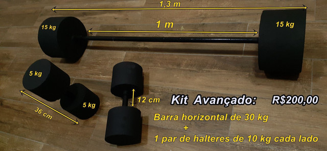 Halteres e Barras Supinos (Aceito Cartão) - Foto 4