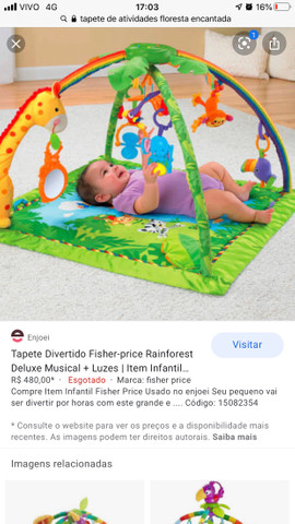 Tapete de atividades fischer price floresta encantada