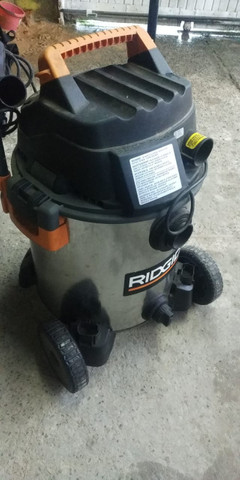 Aspirador Industrial de Pó e Líquido 60,56 Litros 6.5HP - Ridgid - Foto 2