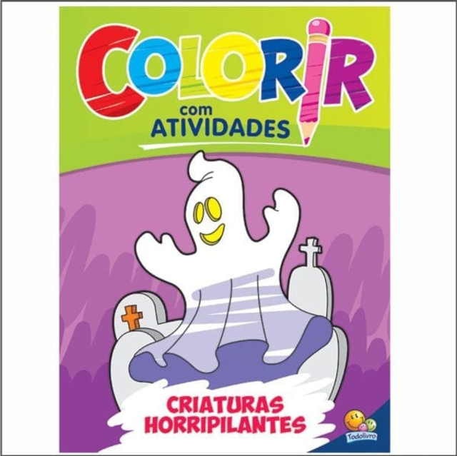 Colorir Com Atividades: Criaturas Horripilantes