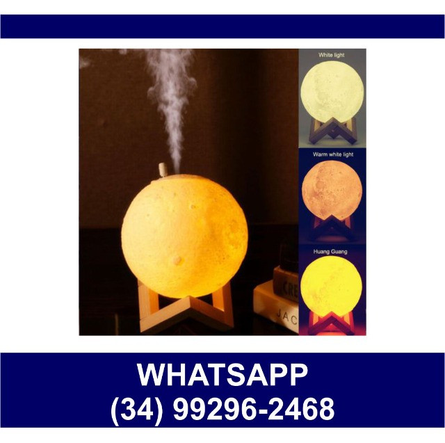 Entrega Grátis * Lua Vaporizadora Luminária Led * Chame no Whats