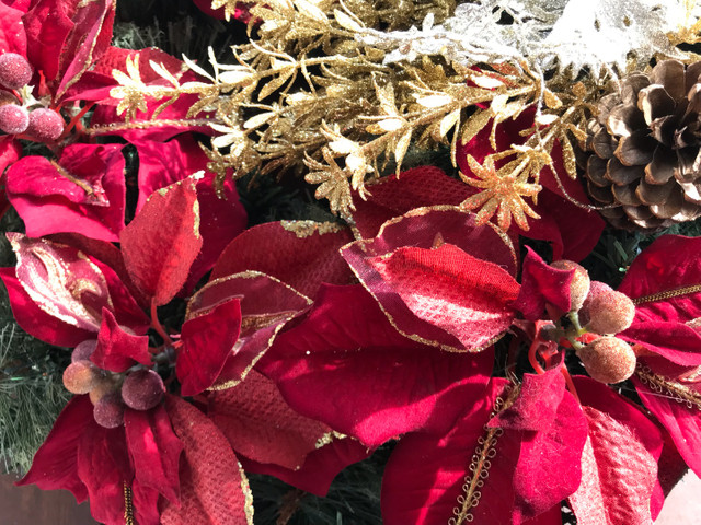 Guirlanda de Natal, Artesanal, Vermelho - Foto 3