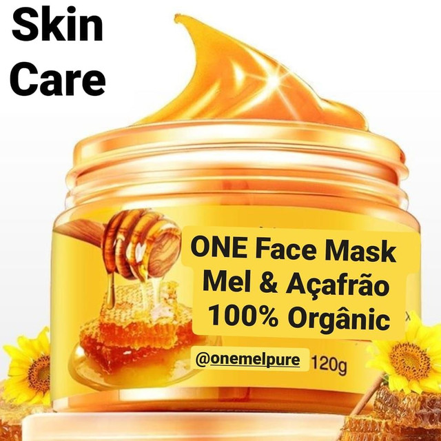 Máscara facial e sabonetes naturais