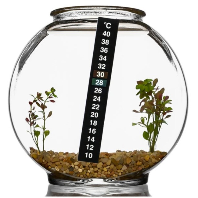 COD-AP90 Tanque De Aquário Termômetro Adesivo Temperatura Digital Automação Robotica - Foto 4