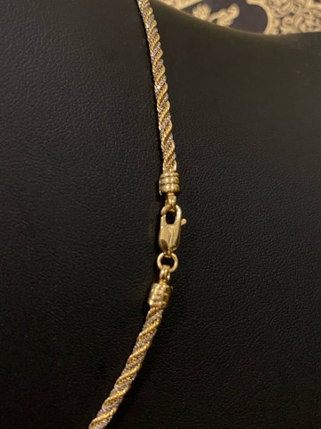 Colar trancelim em ouro 18k 12 gramas - Foto 3
