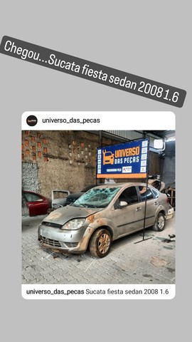 sucata fiesta sedan 2008 1.6