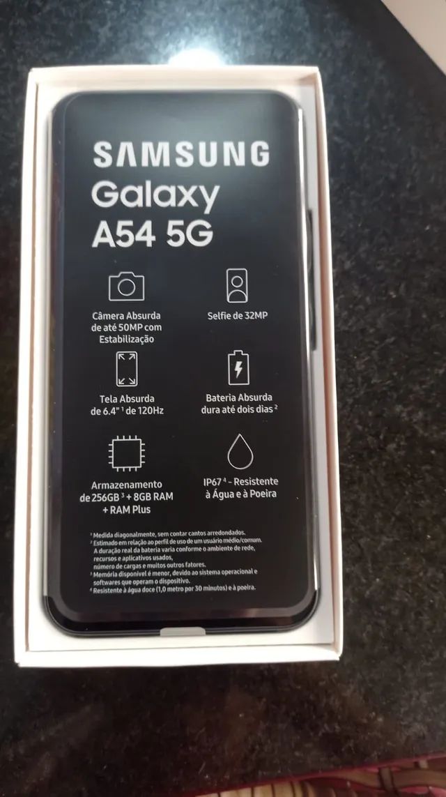 Smartphone Samsung Galaxy A54 5G 6.4 (8 / 256GB) 120Hz Preto