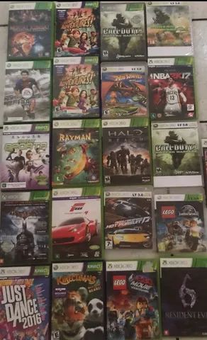 Vendo 20 jogos do Xbox 360 todos originais com 3 controles