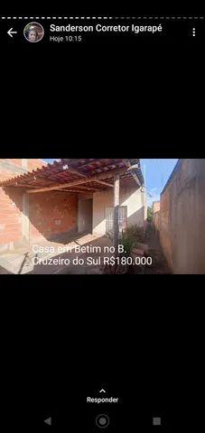 Captação de Casa a venda na Rua Dez, Cruzeiro do Sul, Betim, MG