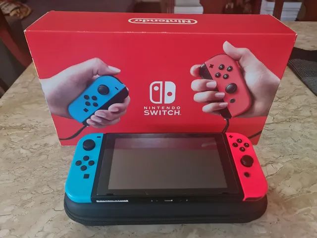 Desbloqueado Nintendo Switch OLED 256GB 5 JOGOS A ESCOLHA - Black