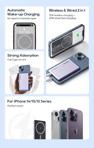 Kuulaah Magsafe Power Bank 5000mAh - Foto 3