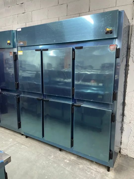 Mini câmara Geladeira Refrigerada 6 portas Inox (Ester) 