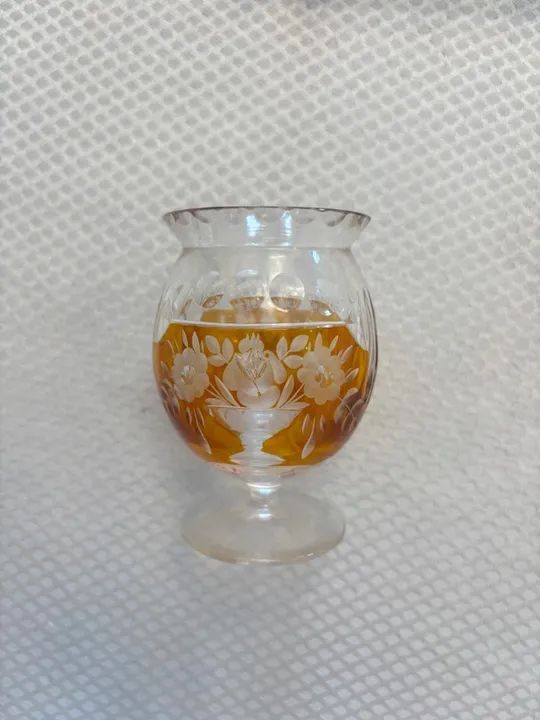 Conjunto vintage de cristal âmbar alemão (1930) - Foto 5