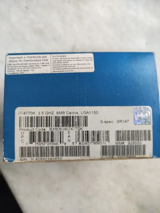 Processador Intel Core I7-4770k Usado Com Cooler Box Intel - Foto 2