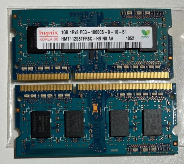 2 pentes de memória Hynix 1GB, DDR3, PC3-10600S - Foto 3