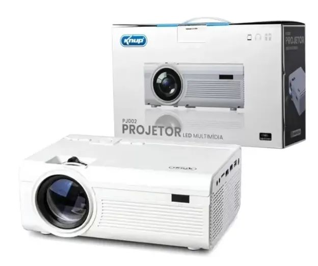 Projetor Led Multimídia Knup PJ002 1800 Lúmens Full HD 1080P HDMI/ USB