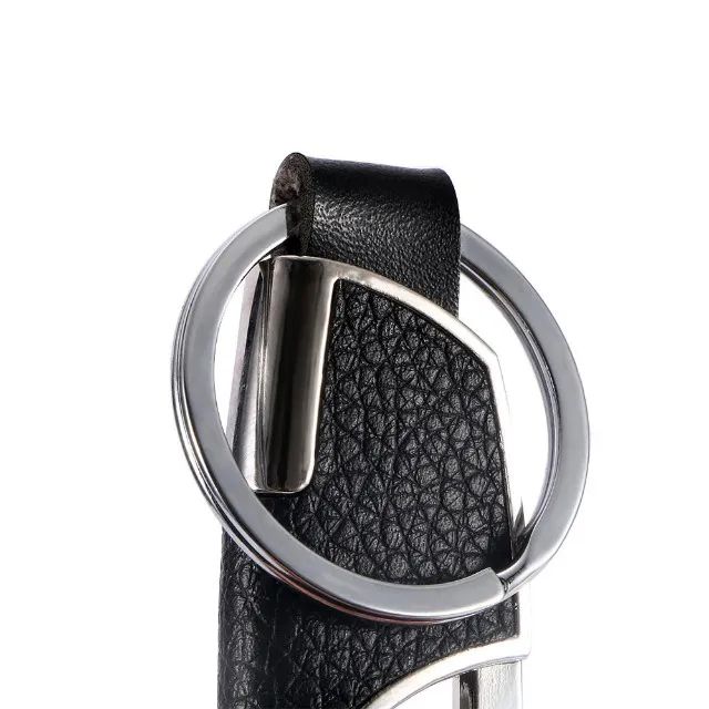 Kit 2 Chaveiro Mosquetão de Couro - Para Chaves Carros Motos Caminhão  - Cor Preto Preta - Foto 6