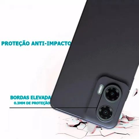 CAPA CASE TPU COM PROTEÇÃO CAMERA REDMI 14C - Foto 3