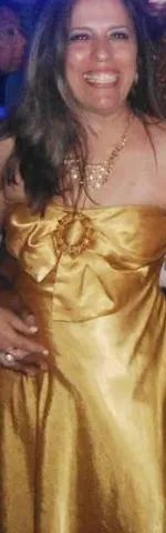 Vestido de festa longo tomara que caia com bojo bem conservado - Foto 3
