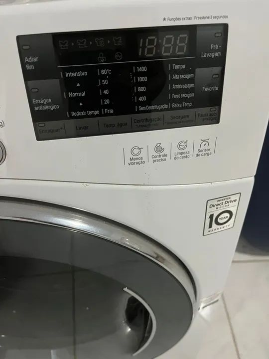 Lava e Seca LG WD11WP6(A) Motion B.Door com Smart Diagnosis Branca - 11 Kg - Foto 3