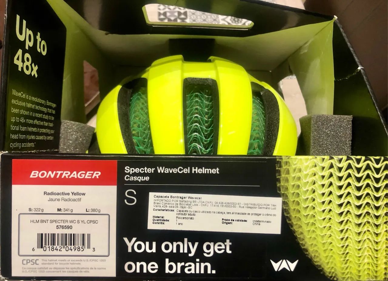 CAPACETE BONTRAGER SPECTER WAVECEL AMARELO - Foto 6