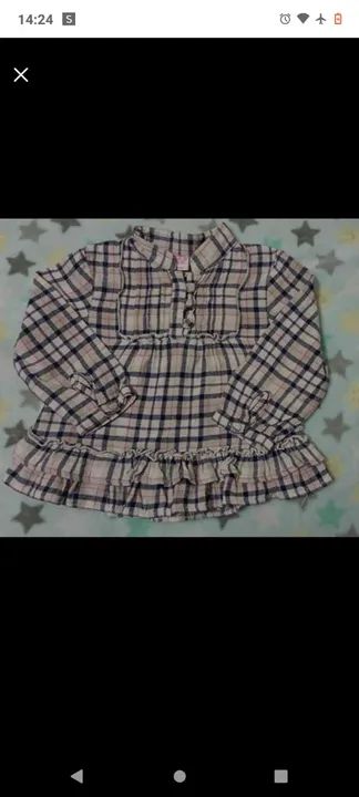 Batinha e vestido xadrez,lindas peças sem avarias . - Foto 2