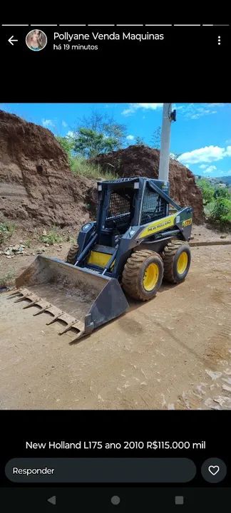 Bob Cat New Holland L175 ano 2010