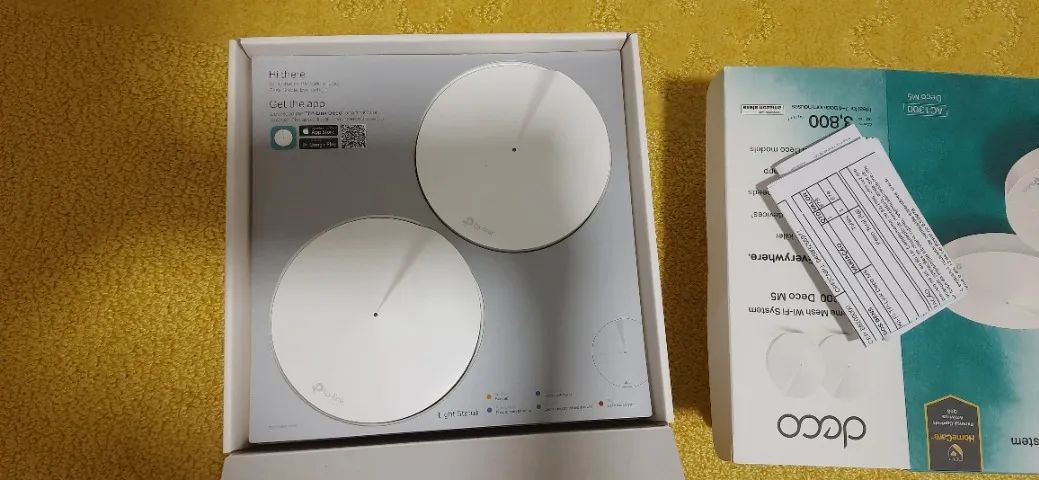 2 aparelhos Deco M5 Tp-link roteador com 2 unidades