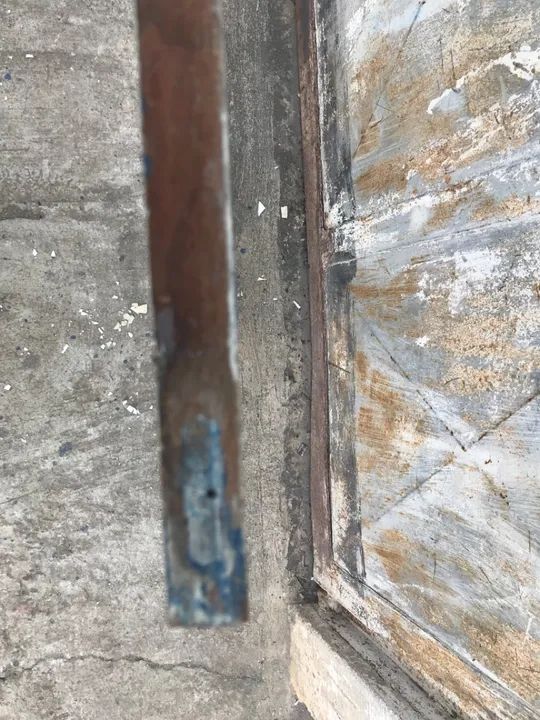 Duas folhas internas com vidro para janelas venezianas antigas - Foto 5