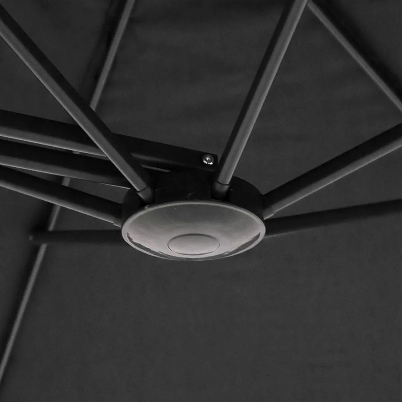 Ombrelone Suspenso Oslo com Alavanca 3 Metros Preto Bel (PRONTA ENTREGA) - Foto 3